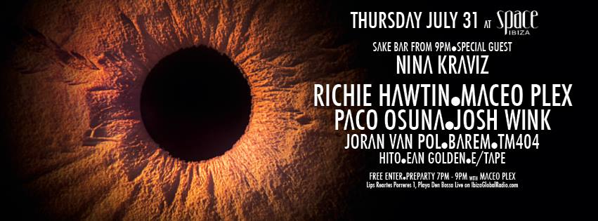 LIVE Richie Hawtin’s “ENTER” from Space Ibiza WEEK#5