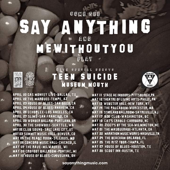 Say Anything Spring Tour