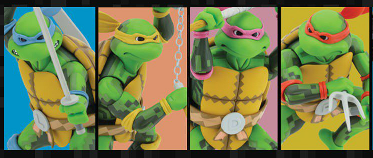 Teenage Mutant Ninja Turtles Arcade Game Action Figures